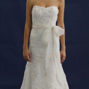 Alyne ivory lace and beaded wedding dress